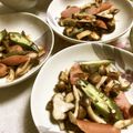 ☆Rokko☆'s cooksnap of when they made オクラきのこウィンナー バター炒め.