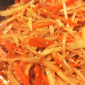 knkt_az's cooksnap of when they made めんつゆで簡単♪大根の皮きんぴら♡.