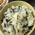 akochan215's cooksnap of when they made 包丁不要！じゃことわかめの炊き込みご飯！.