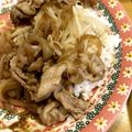 もみたん☆'s cooksnap of when they made 男子大好きブラウン飯♡炙りガリマヨ豚丼.