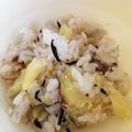 laniowl's cooksnap of when they made 出汁不要のさつま芋×塩昆布の炊き込みご飯.