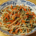 ぽりぽり拓庵's cooksnap of when they made ★簡単!もやしﾆﾗ炒め★.