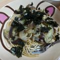 黒蜜さつまいもきな子's cooksnap of when they made 茄子しめじツナの和風パスタ.