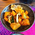 ちゃぴ♥'s cooksnap of when they made かぼちゃと豚肉の煮物.