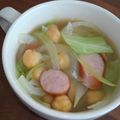 ☆ばた〜すこっち☆'s cooksnap of when they made ヒヨコ豆とベーコンのスープ.
