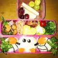 ひなはるパンダ's cooksnap of when they made バレーボール頑張れ！バボちゃんキャラ弁当.