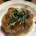 幼児でも食べやすく☆'s cooksnap of when they made 大葉酢たれde照り焼きポークステーキ風.