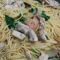 クックTH1FEI☆'s cooksnap of when they made 鮭＆野菜たっぷり醤油パスタ.