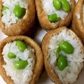 めるめるっちっち's cooksnap of when they made 枝豆入りお稲荷さん！美味！.