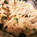 さばんなきっちん's cooksnap of when they made お酒のお供に 鶏ささ身と明太子の和え物.