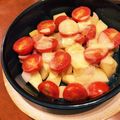 canomayu's cooksnap of when they made ミニトマトとじゃが芋のコンソメチーズ焼き.