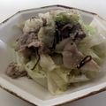 uchico1006's cooksnap of when they made 豚肉とキャベツの塩昆布炒め.