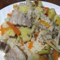 ちゃぎー's cooksnap of when they made 豚バラ生姜きのことさつま芋の炊込みご飯.