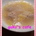 gakoちゃん's cooksnap of when they made 好きな野菜で♪鶏団子と春雨スープ☆.