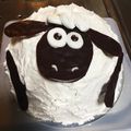 べびこ。's cooksnap of when they made ひつじのショーン キャラケーキ.
