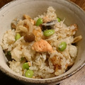 ダッフィーニーうに's cooksnap of when they made 鮭と枝豆の炊き込みご飯.