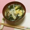 おはなすき's cooksnap of when they made 具材を5種類入れるだけ！栄養満点味噌汁☆.