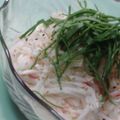 聖まま３'s cooksnap of when they made かにカマ大根さらだ.