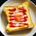＊なぁ＊'s cooksnap of when they made ハムエッグトースト.