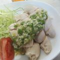 白坂こばめ's cooksnap of when they made 簡単　ゆで鶏のねぎ塩だれ.