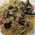 けいごろごろ's cooksnap of when they made 茄子とベーコンの和風スパゲッティ−.