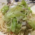 インディゴ・ブルー's cooksnap of when they made 簡単あさりとキャベツのパスタ.
