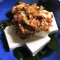 ウズラのズラ's cooksnap of when they made 豆腐とわかめのキムチドレッシングサラダ.