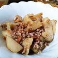 waimapuna's cooksnap of when they made レンコンとひき肉のカツオ節煮♪蓮根の煮物.