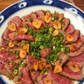 みぽちととしき's cooksnap of when they made 男子ごはん～牛たたきのポン酢マリネ～.