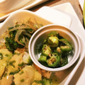 ame-ikuru's cooksnap of when they made オクラときゅうりとワカメの梅肉ソース和え.