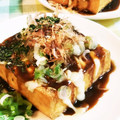 ＊sunlight＊'s cooksnap of when they made 厚揚げのチーズ焼き～お好み焼き風～.
