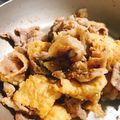 みずづいろ's cooksnap of when they made 簡単♡豚こまと厚揚げのゴマ味噌おかか炒め.