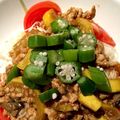 リンにゃん's cooksnap of when they made 茄子とオクラのジャージャーそうめん.