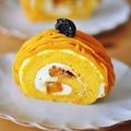 シフォン's cooksnap of when they made 南瓜たっぷり☆かぼちゃロールケーキ♪.
