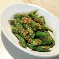 3life's cooksnap of when they made 計量スプーンなし♪オクラの胡麻和え.