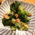 とみ家's cooksnap of when they made ブロッコリーのおかか梅マヨ和え.
