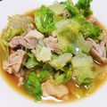 Suzuchang's cooksnap of when they made 鳥もも肉とレタスのレモン醤油炒め.