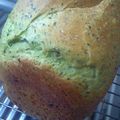 見習いみーこ's cooksnap of when they made ✿HB✿ほうれん草とベーコンの食パン.