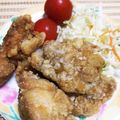 まりぽこぽん☆'s cooksnap of when they made ﾏﾏの美味しいカリカリ鶏唐揚げ.