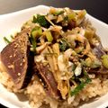 azbjbn's cooksnap of when they made 簡単！鰹DEゴマたっぷりの漬け丼♪.