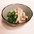 ❁Abake❁'s cooksnap of when they made オクラと豚しゃぶの煮浸し.