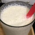 （の_の。）'s cooksnap of when they made 豆乳黒ごまバナナジュース.