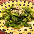 あーこ姐's cooksnap of when they made つるむらさきのゴマ和え.