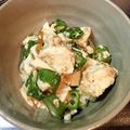 食べるの大好き♬'s cooksnap of when they made オクラとジャコのくずし豆腐.