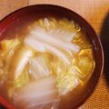 cococo710's cooksnap of when they made 我が家の絶品白菜みそ汁.