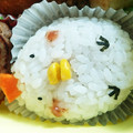 みちまるみつまる's cooksnap of when they made 簡単☆キャラ弁 にわとり v（°∇°）v.