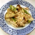 あっこ姉's cooksnap of when they made 夏☆なすオクラ豚ばら焼き肉～ねぎ塩だれ～.