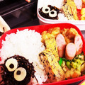 もこもこママちゃん's cooksnap of when they made とにかく簡単キャラ弁♡まっくろくろすけ.