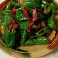 くまねこ５５'s cooksnap of when they made ＊甘長とうがらしとベーコンの炒め物＊.