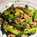 マイニチカレー's cooksnap of when they made つるむらさきと豚ひきのオイスター炒め.